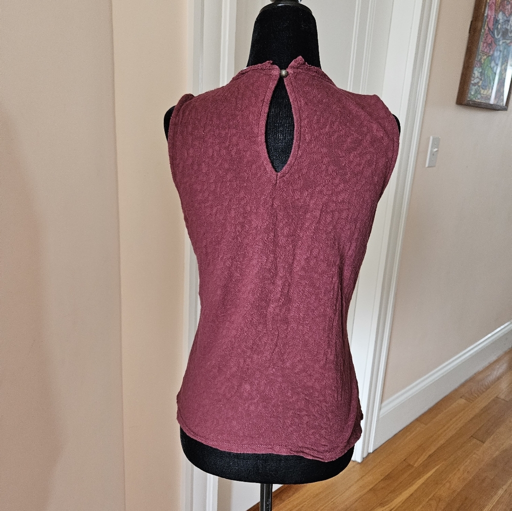 Lucky Brand Women's Lace Mock Neck Top￼ - Picture 15 of 16